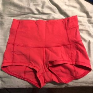 Lululemon high rise booty shorts